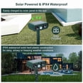 thumbnail image 6 of Solar Powered Ultrasonic Animal Repeller Motion Sensor Repellent Device, IPX4 Waterproof, For Repelling Squirrels/Raccoons/Dogs/Cats, Outdoor Use, Green, 6 of 7