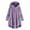 Purple, variant on Nnhblu Brown Women Coat Fleece Jackets for Women Fashion Hooded Hoodies Button Down Warmth Christmas Gift Outerwear