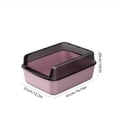 thumbnail image 3 of LiUMX Covered Cat Litter Box, Top Entry Design with High Sides & Odor-Absorbing Filter, 16.14" Large Plastic Enclosure for Multi-Cat Households, 3 of 5