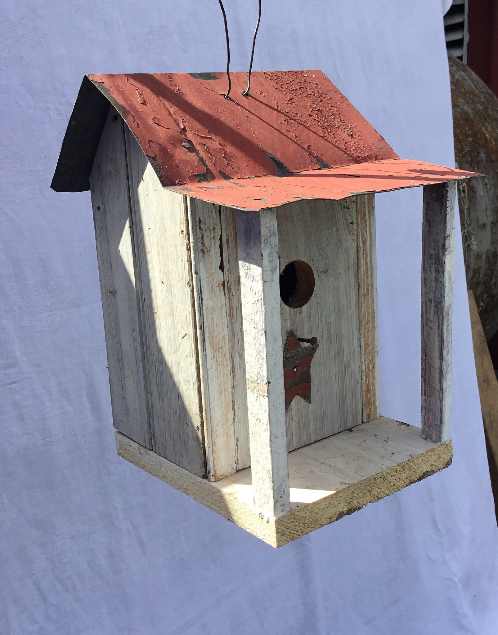 Barn Wood Bird House with Porch - image 2 of 2