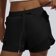 thumbnail image 6 of PNTUTB Women's Solid-Color Athletic Shorts with Elastic Waistband Drawstring,Fitness Running Mesh Breathable Shorts with Side Pockets, 6 of 6