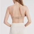 thumbnail image 4 of LLYwey Sport Bras Women's Underwear Seamless Thin Plus Size Soft Underwire Push-up Bra Bra Women Size Nylon Back-Smoothing Bra Style LW-285 Beige S, 4 of 8