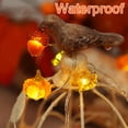 thumbnail image 6 of BOHON Thanksgiving Decoration Acorn 3D Pumpkin Maple Leaf Indoor/Outdoor 10ft Battery Operated LED Stri 10ft 30 LEDs, 6 of 7