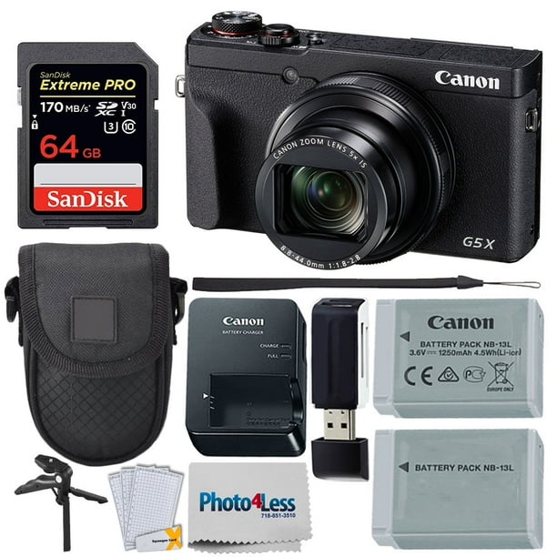 Canon PowerShot G5 X Mark II Digital Camera + 64GB Extreme