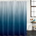 thumbnail image 2 of Navy Blue Ombre Bathroom Shower Curtains with 12 Hooks Polyester Waterproof Shower Curtain for Stalls and Bathtubs Contemporary Gradient Abstract Art Decorative Bathroom Privacy Curtain 36x72 Inches, 2 of 8