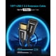 thumbnail image 2 of Cable de extensión USB C CLEEFUN 3.2 macho a hembra de 3 m, negro, 2 of 7