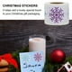 thumbnail image 2 of 1 rollo de 500 Uds. De pegatinas navideñas de copos de nieve, pegatinas decorativas DIY para vacaciones, 2 of 7