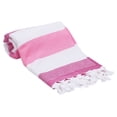 thumbnail image 2 of Swan Comfort Bath & Beach Towel, %100 Cotton Peshtemal, Pool, Spa, Sauna, Hot Yoga Towel (Double Sided) Various Colors - ( Pink ), 2 of 3
