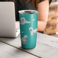 thumbnail image 5 of Bichon Frise Design Tumbler Stainless Steel Insulated Travel Coffee Cups with Lid and Straw,Ideal Memorial Gift for Dog Dad/Mom,20oz, 5 of 5