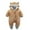 Brown, variant on Generic Baby Clothes Onesies Quick Drying Jumpsuit for Children's Girl Boy Cute Cartoon Bear Ear Coat Footed Hooded Zipper Romper Warm Romper Jacket Outwear Outfits(6-9 Months,Pink)