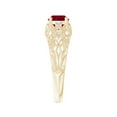 thumbnail image 3 of ANGARA Natural Aeon Vintage Style Solitaire 1 ct Ruby Filigree Engagement Ring in 14K Yellow Gold for Women (Size-6mm) | July Birthstone Jewelry for Her | Natural Ruby Rings, 3 of 10