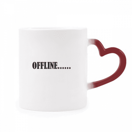 

Stylish Characters Offline Heat Sensitive Mug Red Color Changing Stoneware Cup
