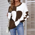 thumbnail image 3 of Vedolay Sweaters for Women Trendy Women's 2023 Casual Turtleneck Long Sleeve Striped Loose Pullover Sweater,A XL, 3 of 5