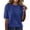 Blue, variant on Siminsem Womens Short Sleeve Pullover Knitted Shirt Crew Neck Fashion Sweater Tops Casual Elegant Lightweight Blouses Spring Summer 2026 Trendy Outfits, Blackish Green, L