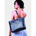 thumbnail image 2 of AVRIL - Work Tote ( Dark Blue-100% Genuine Leather ), 2 of 5