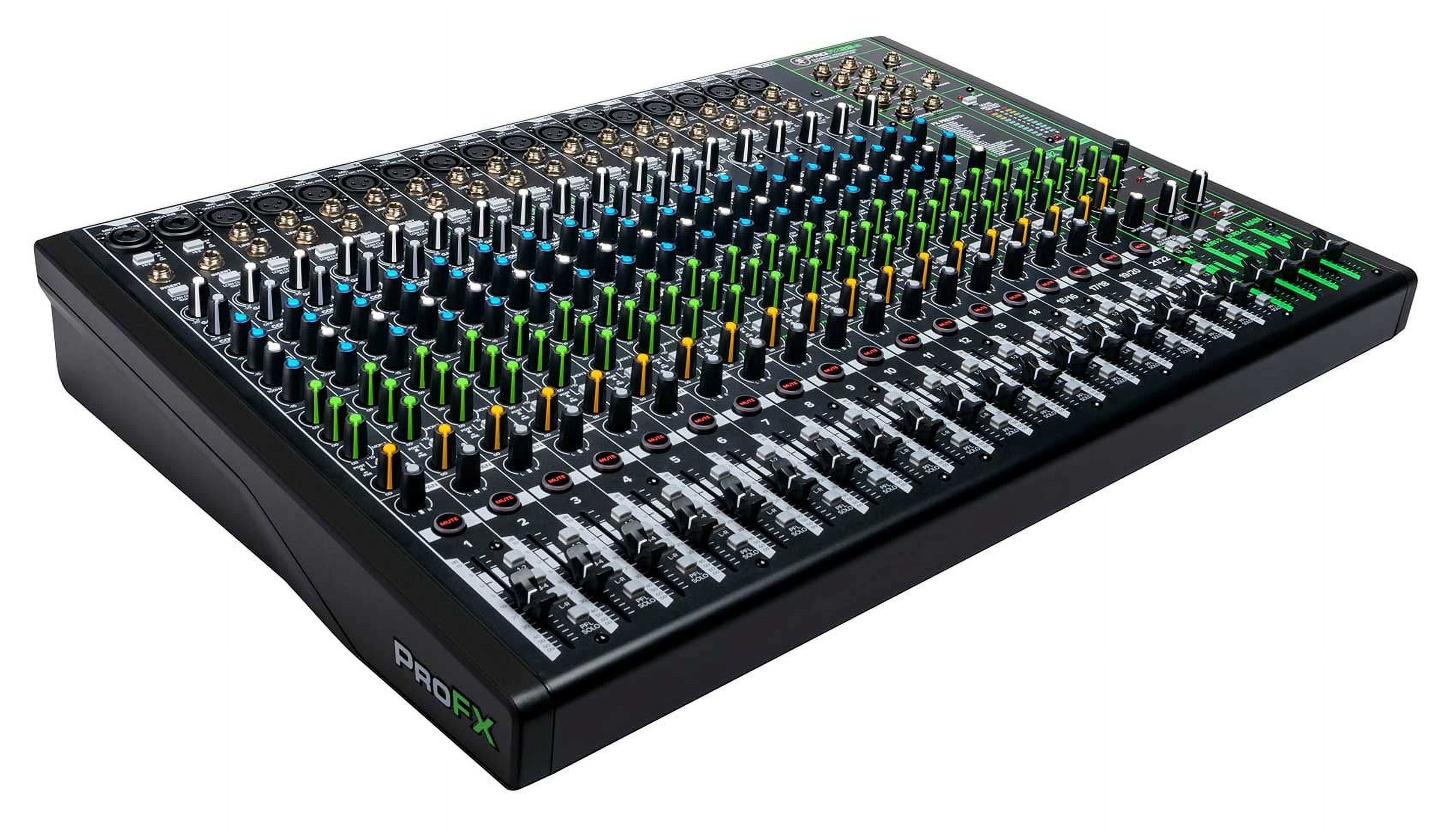 Mackie ProFX22v3 22-Channel 4-Bus Effects Mixer w/USB+Wireless Mics ProFX22 v3