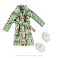 thumbnail image 3 of The Elf On The Shelf Claus Couture Snuggly Robe And Slippers Set - Cozy Holiday Robe And Slippers For Your Scout Elf - Includes Festive Christmas Robe And Slippers, 3 of 5
