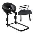 thumbnail image 4 of Reposacabezas de masaje para cama, almohada facial de esponja, portátil, versátil, ergonómico. Negro, 4 of 9