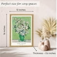thumbnail image 6 of Induslyfe Framed Grass Wall Art Canvas Decor Set of 3, Matisse Wall Art Framed Prints Posters Mid Century Modern Art, Gogh Morris Floral Botanical wall art living room, bathroom, bedroom 12x16, 6 of 7
