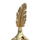 thumbnail image 2 of Vintage Incense Burner Exquisite Rust Prevention Metal Incense Burner for Bedroom Living Room Feather Gold, 2 of 3