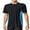 Black/Blue, variant on Charmo Mens UPF 50+ Swim Shirts Quick Dry Short Sleeve Swimsuit Tops Sun Protection Running Sufring Rash Guards