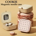 thumbnail image 1 of Sewing Box Coffee Brown Double-Layer Magnetic Needle and Thread Box Set Portable Sewing Kit with Card Slot for Home and Travel(1 Set) Rkxzt, 1 of 9