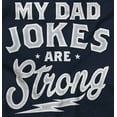 thumbnail image 2 of My Dad Jokes Are Strong Funny Fathers Men's Big & Tall Graphic Hoodie Brisco Brands 3X, 2 of 5
