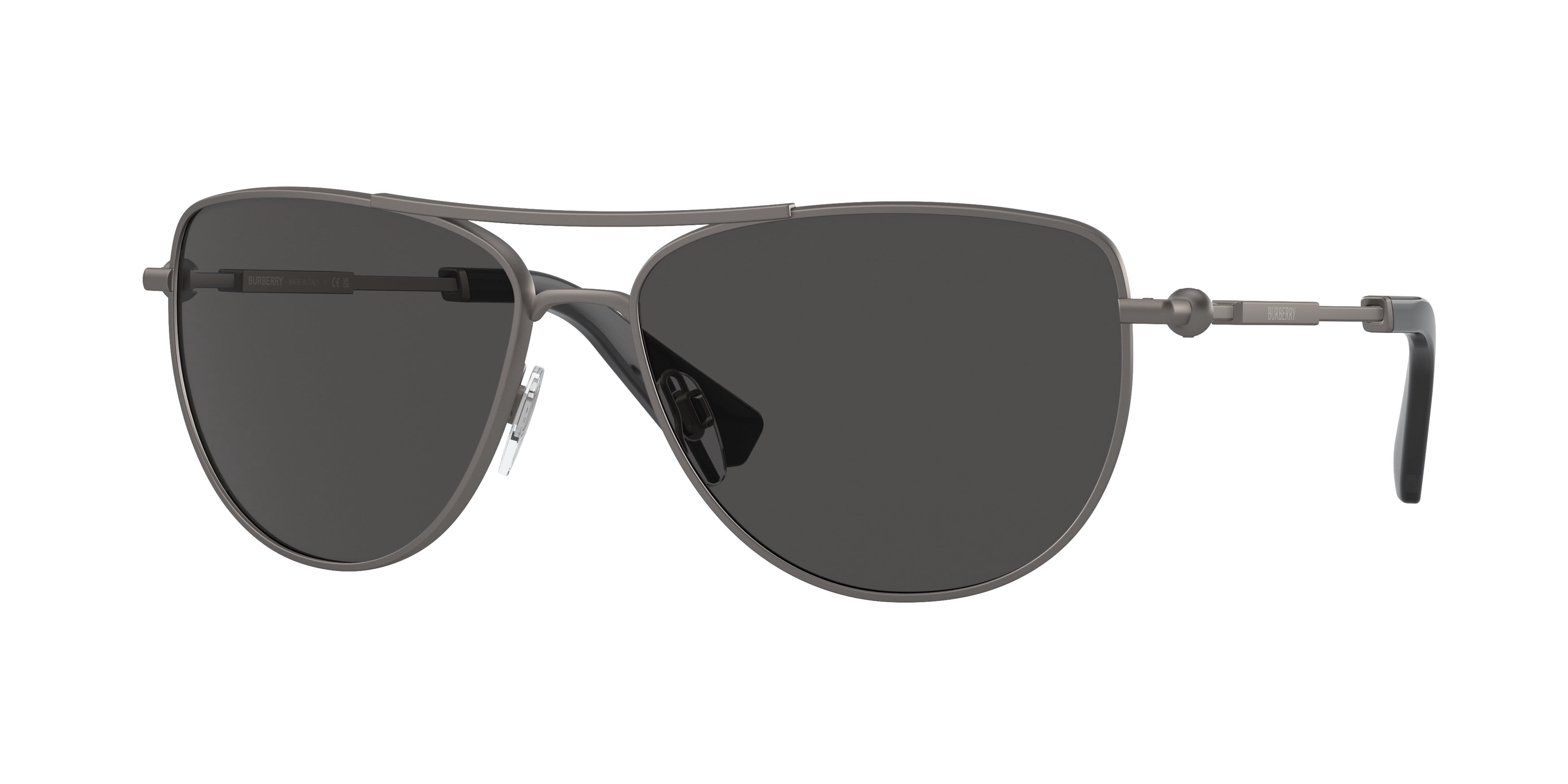Burberry BE 4306 Plastic Womens Oval Sunglasses Black 60mm  display picture 3