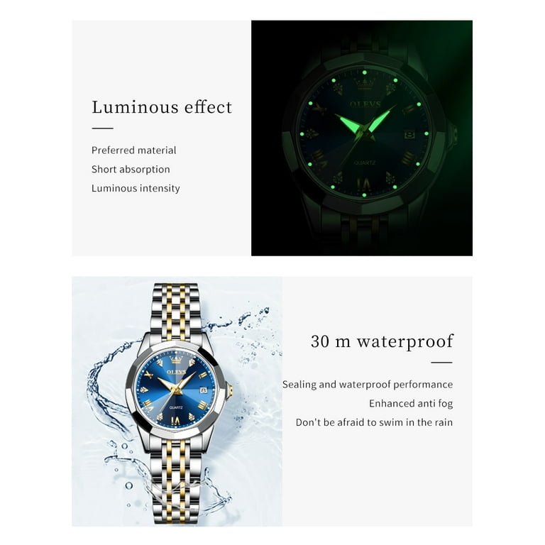 OLEVS Couple Couple Quartz Watches Valentine 3ATM Waterproof Luminous