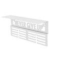 thumbnail image 1 of White Medal Hanger Display with Shelf - Metal Award Rack Trophy Shelf, 1 of 5