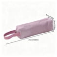 thumbnail image 3 of Canvas Pencil Pouch, Solid Color Pencil Case with Carry Strap, Portable Stationery Organizer for Office Workstation Artist Drawing and Travel Storage, 3 of 6