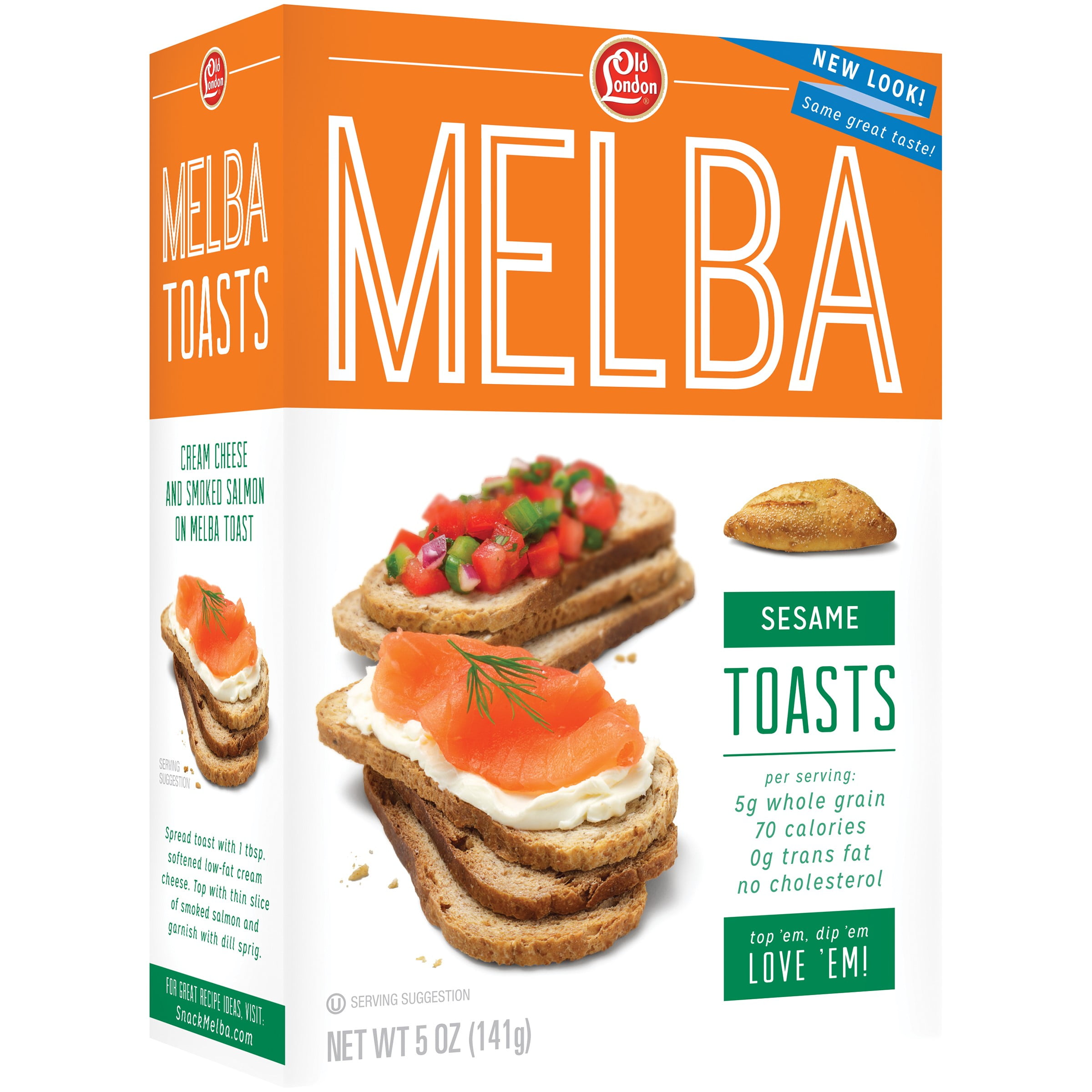 Old LondonÃ Â® Melba Toast Sesame 5 oz. Box