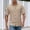 Khaki, variant on Bcfgryg Men's Casual Short Sleeve Linen Shirt Slim Fit Button Down Shirt Breathable Comfortable Summer Shirt For Daily Wear Men Shirts Casual Black L