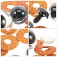 thumbnail image 4 of WASHWEPE 40Pcs Funny Toy Eyes for Diy and Crafts Decorative Plastic Eyes in Coffee, 4 of 6