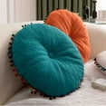 thumbnail image 4 of Round Pumpkin Ethnic Style Floor Pillow, Meditation Floor Pillow Floor Cushions Large Handmade Pillows Seating Decorative Cushion for Yoga Living Room (Blue), 4 of 5
