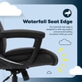 thumbnail image 5 of Serta Comfort Eco Office Ergonomic Computer Chair Lumber Support Black, 5 of 8