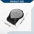 thumbnail image 7 of Unique Bargains Car Sun Visor Sunglasses Holder / Front Sun Visor Eyeglasses Clip Stylish Magnetic for Car SUV Truck / Durable Visor Panel Organizer PU Leather / 1 Pc White Faux Diamond, 7 of 7