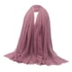 thumbnail image 3 of Bufanda larga suave para mujer Chal liso plisado Hijab Chal de cabeza judía en la cabeza Rosado jinwen Bufanda de algodón suave para mujer, 3 of 7