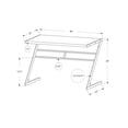 thumbnail image 3 of Computer Desk - 48"L / Espresso / Silver Metal, 3 of 4