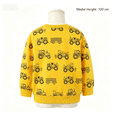thumbnail image 6 of Gaxelrn Boys Tractor Print Crew Neck Cotton Sweatshirt - Yellow Pullover Top for Toddler Little Boys,Size 5-6 T, 6 of 6