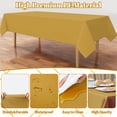 thumbnail image 2 of Plastic Tablecloths, 12 Pack Disposable Table Covers Rectangle Party Table Cloth 54" x 108", Gold, 2 of 6