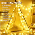 thumbnail image 1 of PEACNNG Dailyart Globe String Lights 200Led 75FT Waterproof Fairy Lights Plug in 8 Modes with Remote Control Brightness Adjustable Timing String Lights Indoor Outdoor Fairy Lights for Bed, 1 of 5