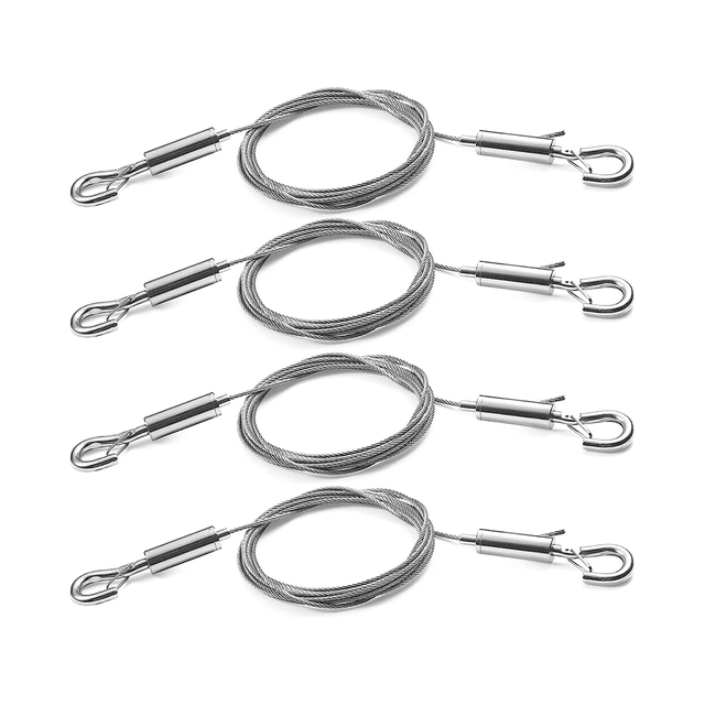 Adjustable Picture Hanging Wire 4PCS Mirror Frame Kit - Heavy Duty Stainless Steel Wire Rope 3 Meter x 1.5MM