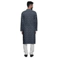 thumbnail image 3 of Atasi Printed Long Sleeve Kurta With Pajama Set For Men Summer Clothing, 3 of 4
