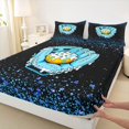 thumbnail image 3 of jejeloiu Baseball Sport Games Twin Sheet Sets,Baseball Ice Cream Bedding For Boys Girls 3pcs, 3 of 7