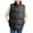 Black, variant on Winter Vest for Women V Neck Sleeveless Quilted Vest with Pocket Zipper Solid Loose Jacket Windproof Warm Casual Outerwear