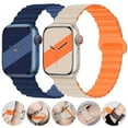 thumbnail image 2 of Magnetic Strap for Apple Watch Bands 45mm 38mm 49mm 40mm 42mm 41mm Silicone Sport Bracelet for iWAtch Series ultra 9 6 5 7 8 se 44mm (39 wine red,42mm 44mm 45mm 49mm), 2 of 7