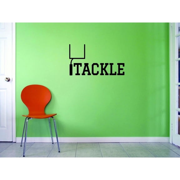 Custom Decals Tackle Wall Art Size: 16 X 40 Inches Color: Black