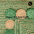 thumbnail image 6 of Jaipur Art And Craft Scalloped Jute Cotton Area Rug Hand Braided Eco Friendly Carpet (3x8 Sq ft), 6 of 6