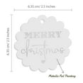 thumbnail image 6 of Inkdotpot Merry Christmas Bottle Tag Real Silver Foil Favor Hang Tags Pack Of 100, 6 of 7